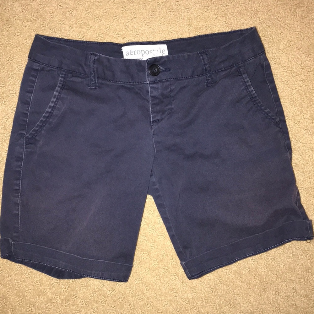 Aeropostale navy stretch shorts